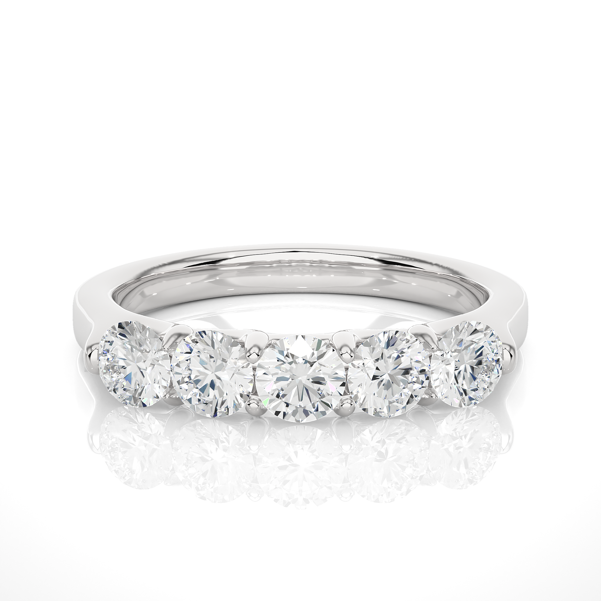1.03 Carat H Color VS1 Clarity Diamond Studded Natural Diamond Ring.
